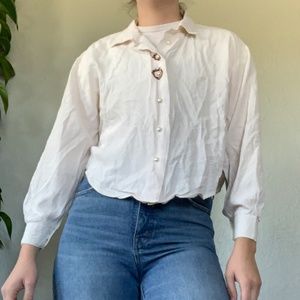 embroidered floral button up shirt